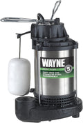 Wayne 58321-WYN3 CDU980E 3/4 HP Submersible Cast Iron and Stainless Steel Sump Pump with Integrated Vertical Float Switch, Large, Silver