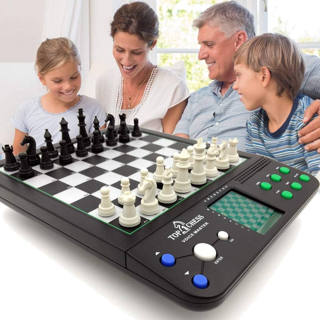 Electronic Voice Chess Academy 8 in 1 Computer Teaching System J297