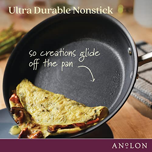 Hard Anodized Nonstick Saucepan with Straining Lid, 2 Quart S664