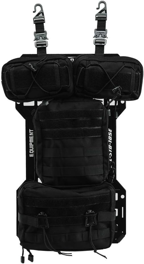 Tactical Rigid MOLLE Insert Panel with 4 Organizer Storage Bag N794230