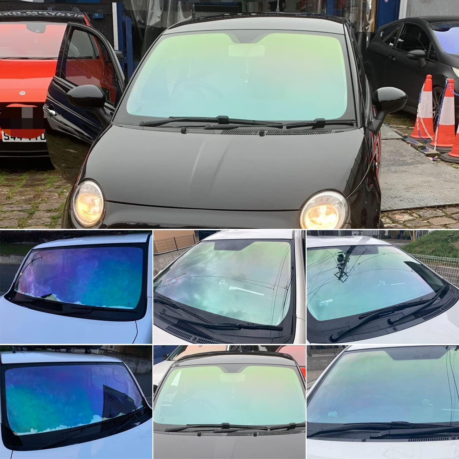 TOYOCO Window Tint Film for Cars, Car Window Tint Chameleon Color, 70% VLT Car Shade Front Windshield, Heat & UV Block and Scratch Resistant, Blackout Window Film Auto Car 29.29" in x 9.84' Ft Roll Pack of 2