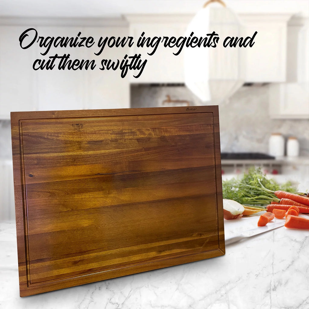 Acacia Wood Noodle Board with Adjustable Legs I42719