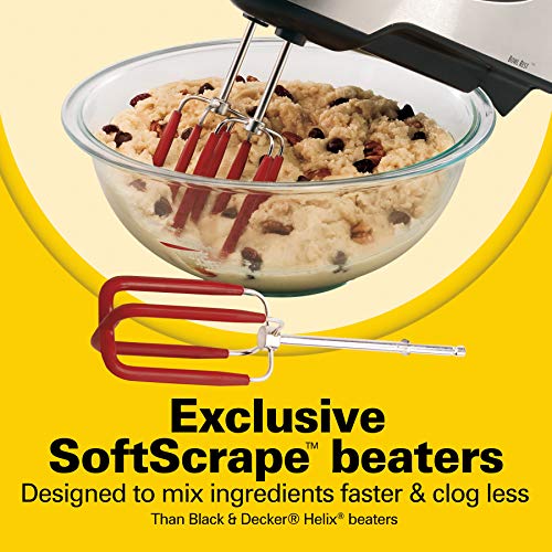 6 Speed Hand Mixer with Storage Case and Bowl Rest, Stainless Steel I933
