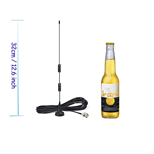 Police Scanner Antenna Magnetic Base HF VHF UHF Ham Radio BNC Male 2-Pack V5696