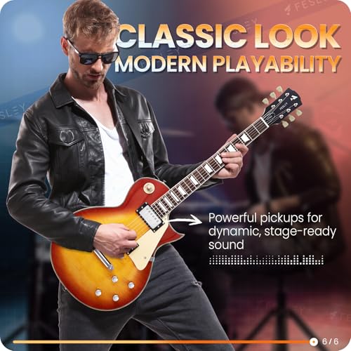 LP Electric Guitar with Arched Top, Solid Body with Humbucker Pickups A953807