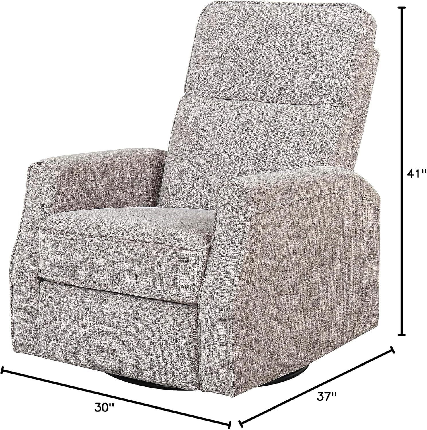 Swivel Recliner Glider, Gray X875556