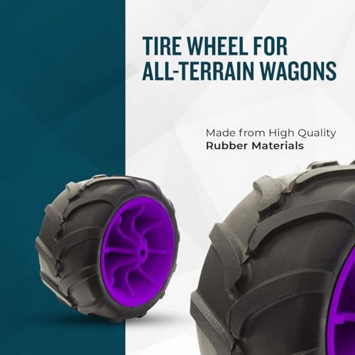 Heavy Duty Solid Tire Wheel for All-Terrain Wagons & Garden Carts A64280