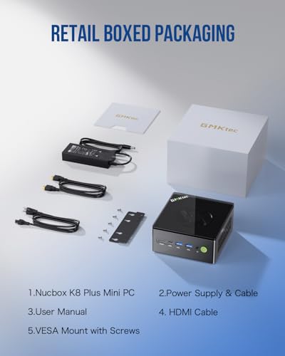 Gaming Mini PC Ryzen 7 32GB RAM 1TB SSD Dual 2.5GbE LAN Triple 4K Display X40708