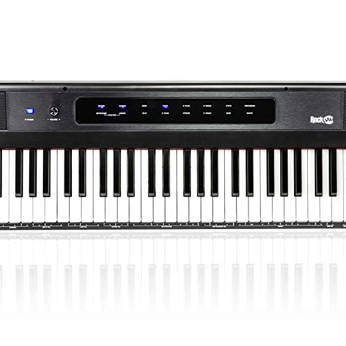 88 Key Digital Piano with Semi-Weighted Keys, Power Supply and Sheet Music Stand B62740