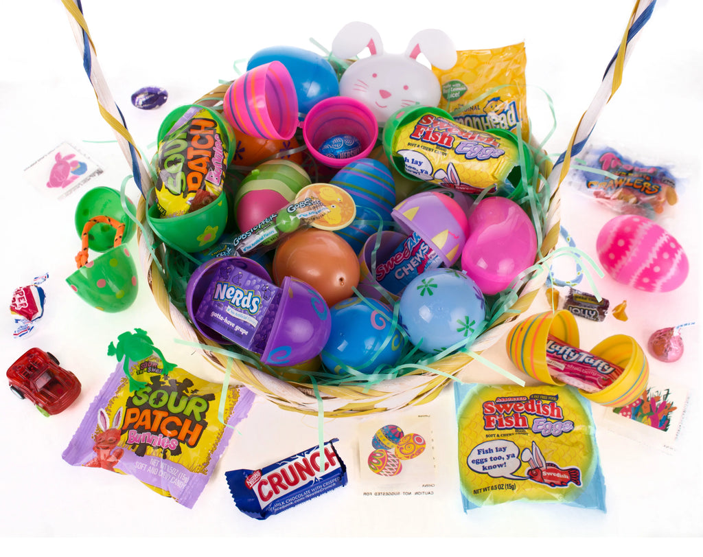 25 Pre-Filled Easter Eggs for Egg Hunt, Assorted Styles K327