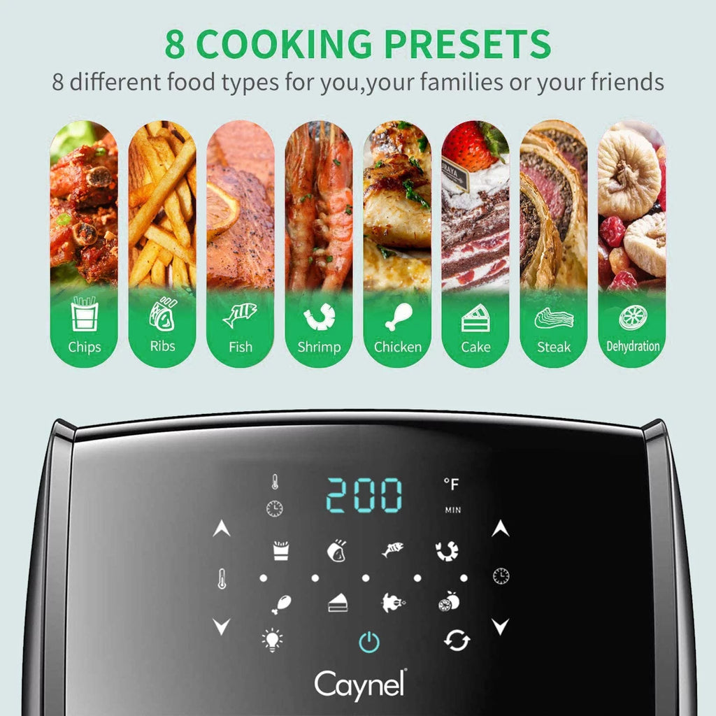 Digital Air Fryer Oven 12.7 Qt, Rotisserie, Dehydrator, Black Q182611