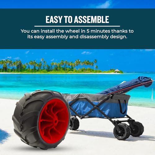 Heavy Duty Solid Tire Wheel for All-Terrain Wagons & Garden Carts A64280