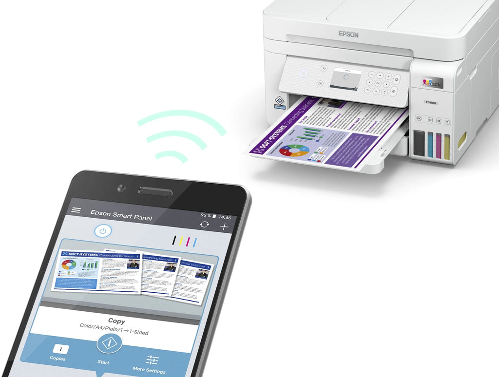 All-in-One Inkjet Printer with Scanner and Copier, White P6056