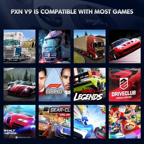Racing Wheel 270°/900° with Shifter and Pedal for PS4, PC, PS3, Xbox E52251