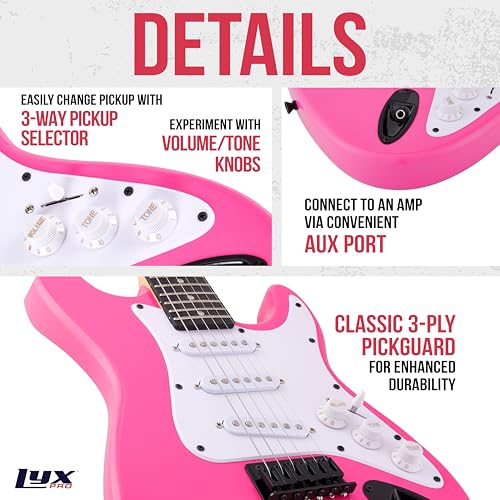 3/4 Size Electric Guitar Kit for Kids with Amp and Accessories V60944