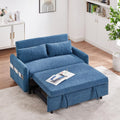 Convertible Chair Bed, 3 in 1 Convertible Sofa Bed Sleeper Chair with 3 Level Adjustable Backrest & 2 Pillow, Pull Out Sofa Bed in Microfiber, Sofa Bed Couch Loveseat Sleeper Bed for Living Room, Grey