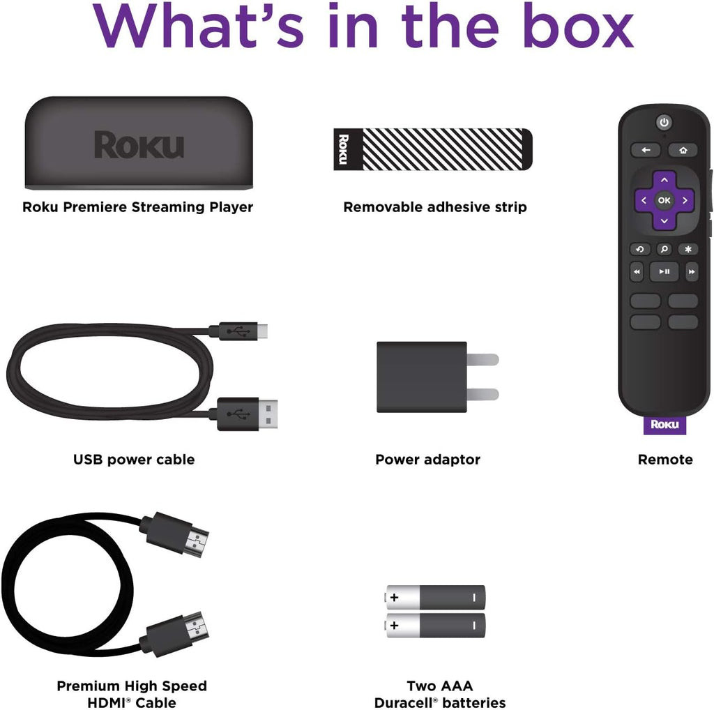 4K HDR Streaming Media Player with Remote and HDMI Cable Z987