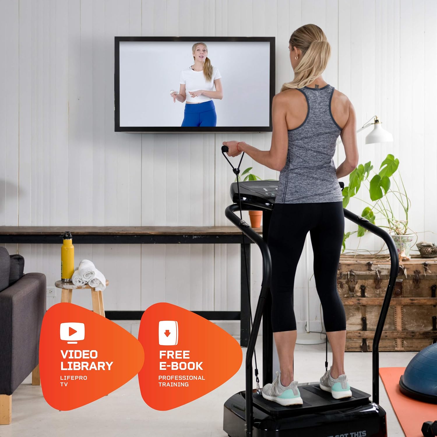 Vibration Plate Machine for Whole Body Fitness and Home Workout J191