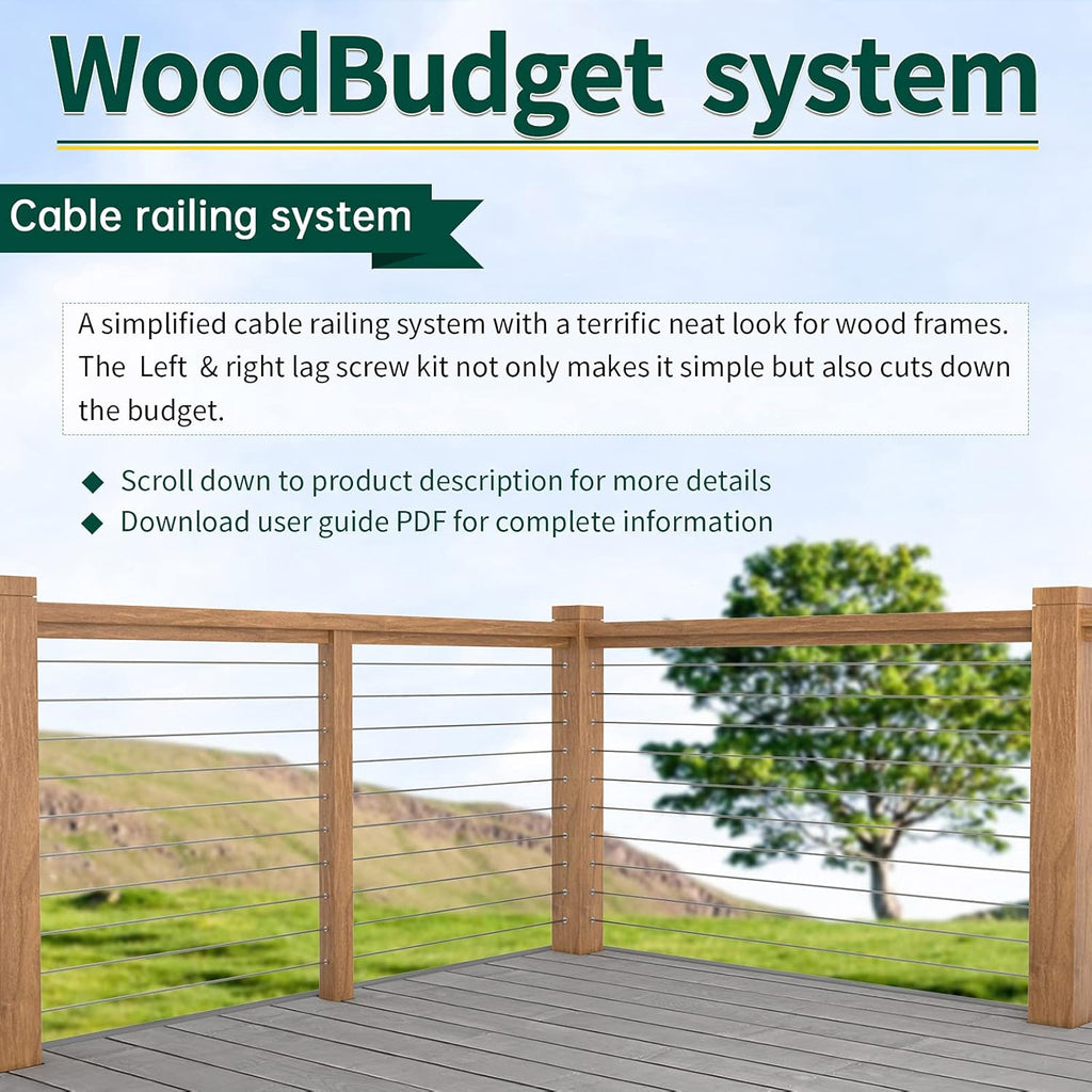 Drill Guide for Cable Railing Wood Post, Multi-Angle Visible Jig, Fit 30 45 90 Degree Deck Stair Installation L26562