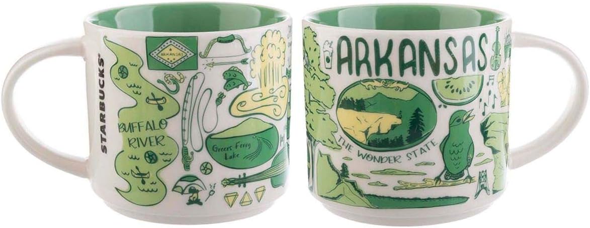 Starbucks ARKANSAS Been There Series Across The Globe Collection Ceramic Coffee Cup