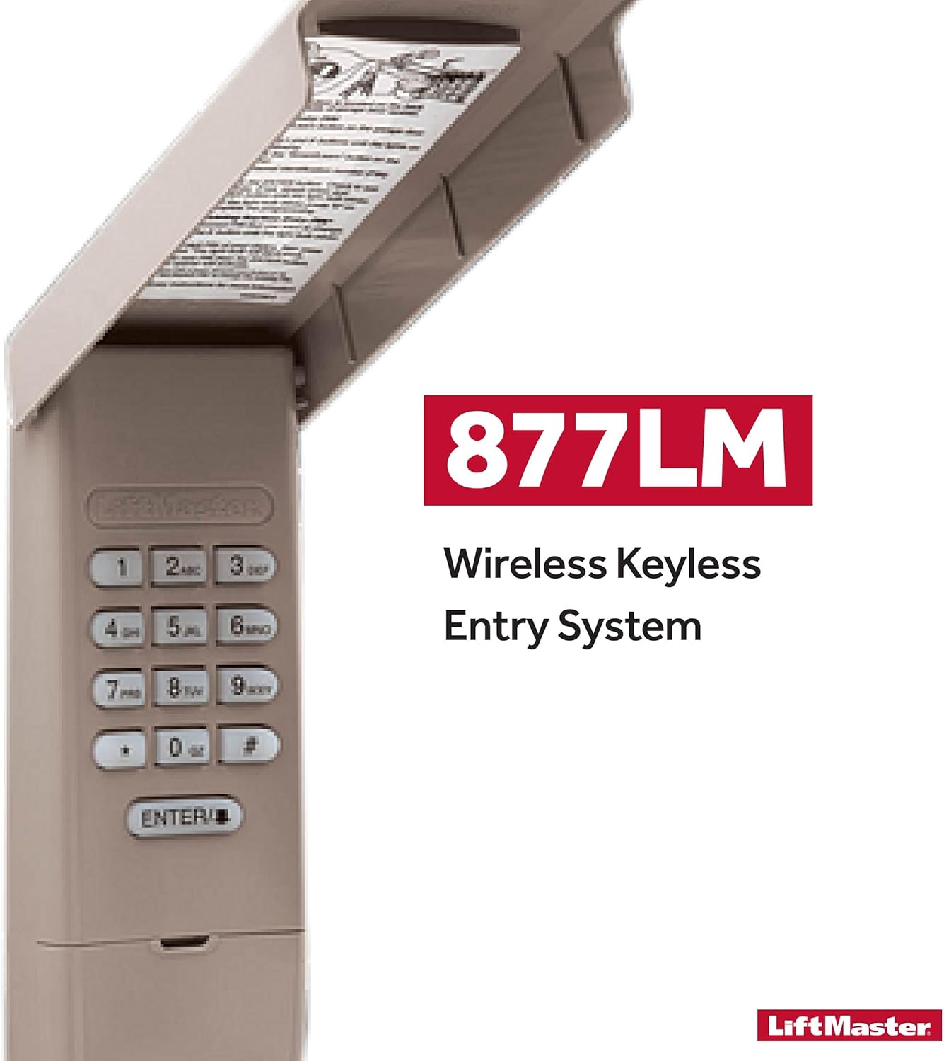 Wireless Keyless Entry Keypad for Garage Door Openers L4779