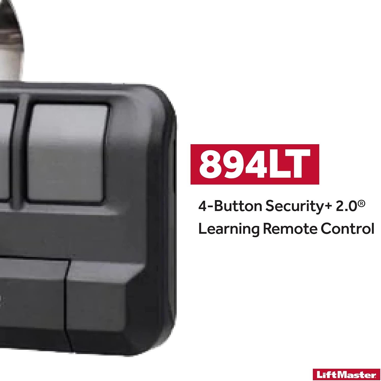 4-Button Garage Door Opener Remote Control with Visor Clip, 2 Pack F1140