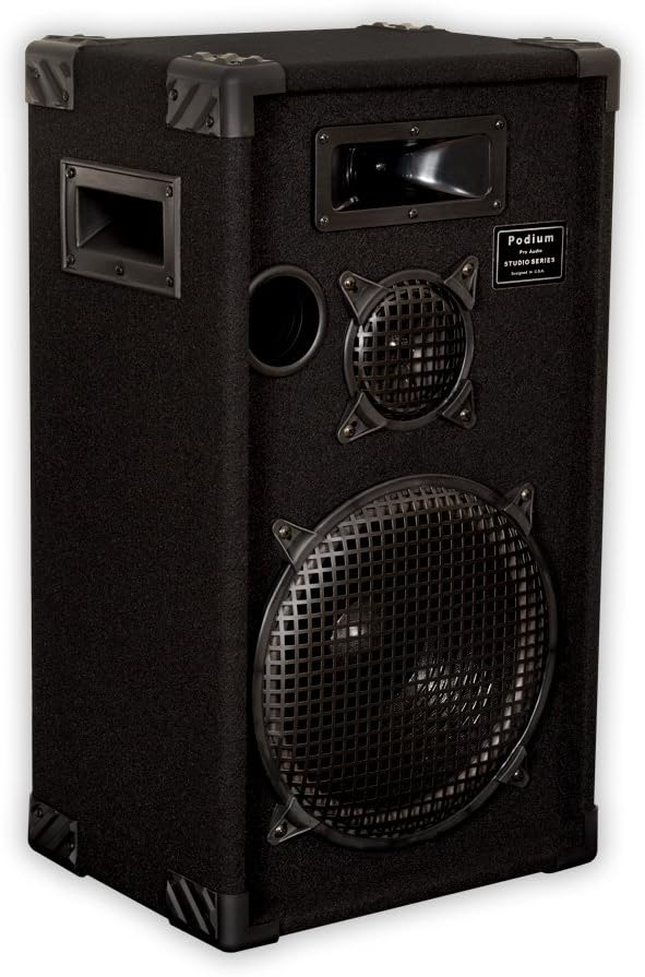 12" Passive Speakers 3-Way PA Pair O73842