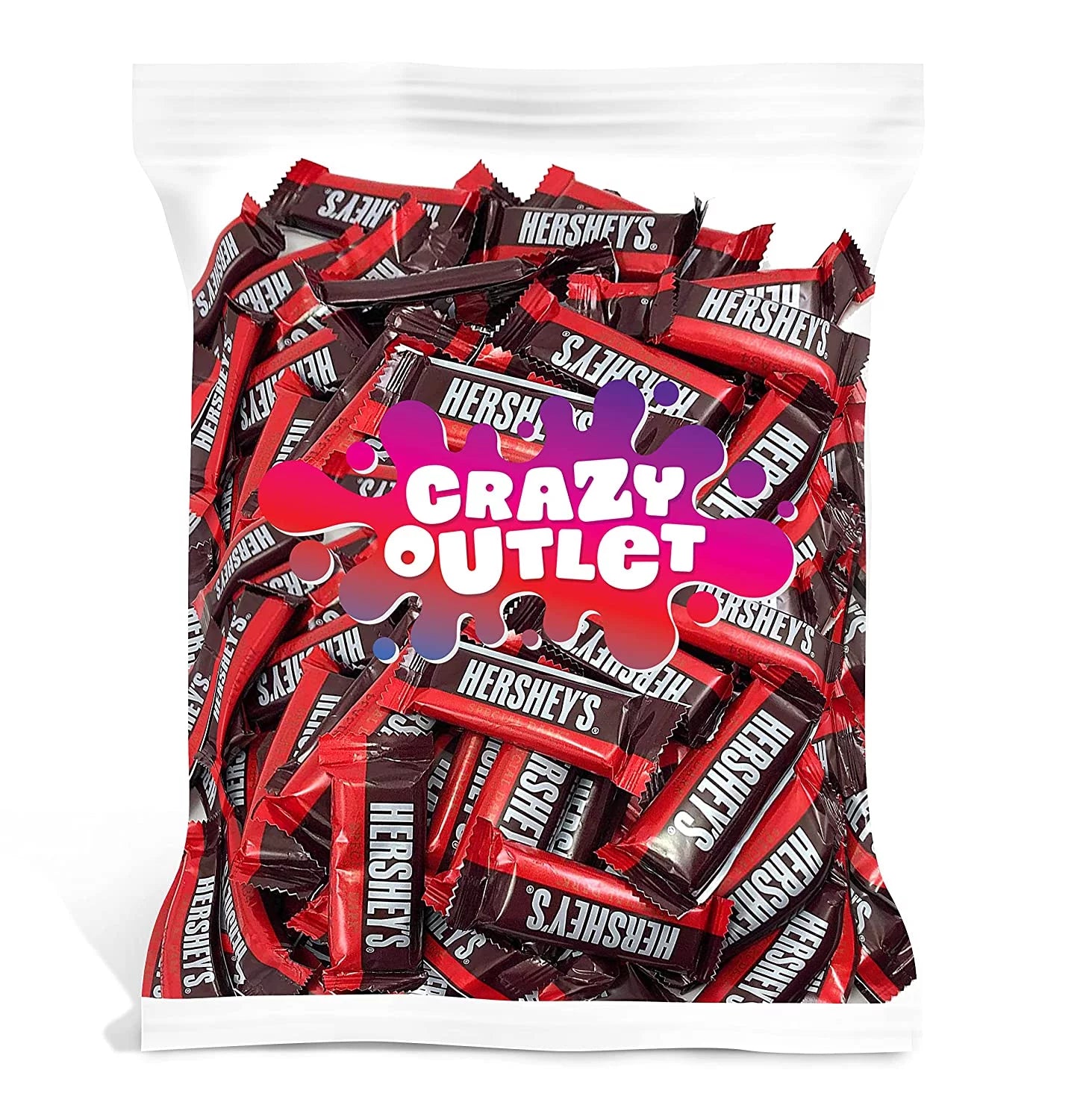 Chocolate Snack Size Candy Bar, Bulk Pack 2 Pounds G65069
