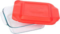 Pyrex 8 Inch Baking Dish, Red, 8-inches Square