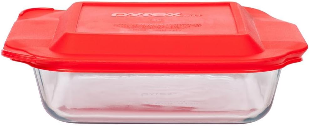 8 Inch Square Baking Dish, Red H8174