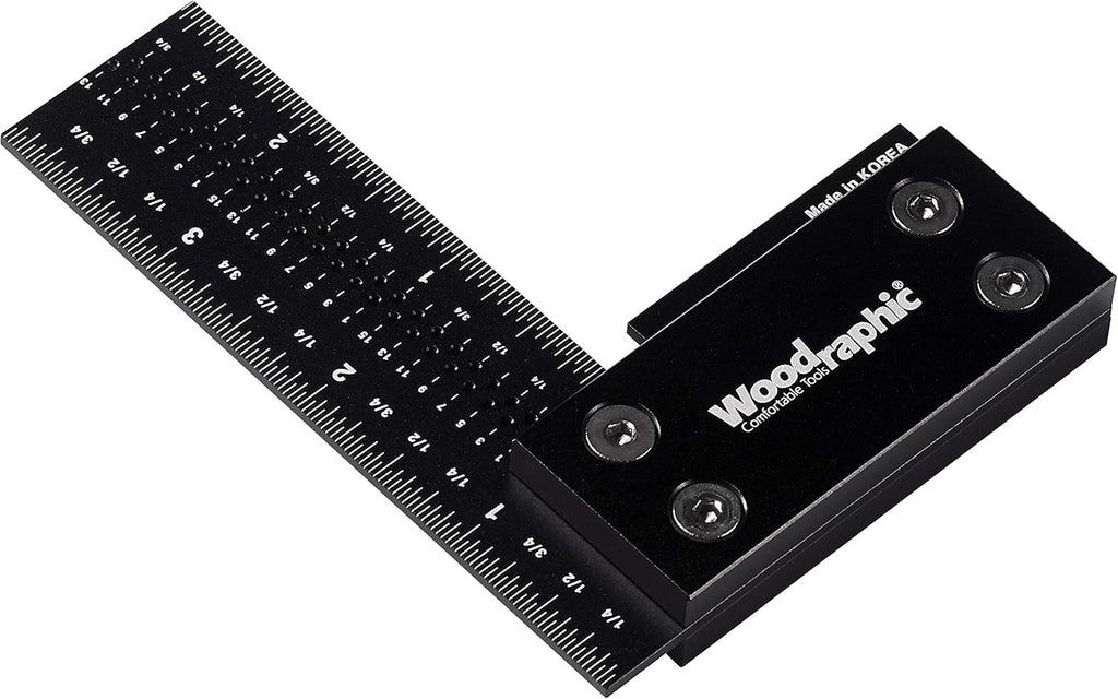 12-inch Precision Square Ruler for Woodworking Marking and Measuring R781715
