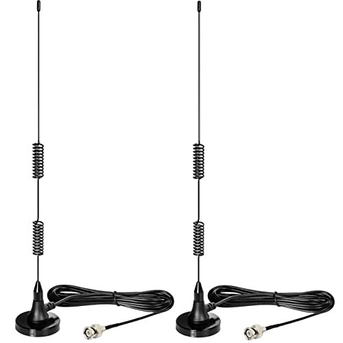 Bingfu 20-1300MHz Police Scanner Antenna Radio Magnetic Base HF VHF UHF Two Way Ham BNC Male Compatible with Uniden Bearcat Whistler Shack