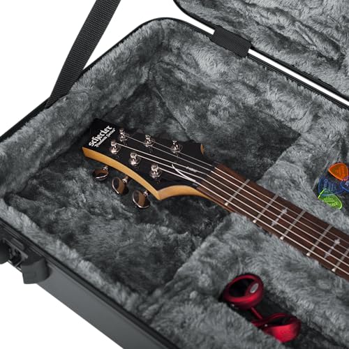 Molded Flight Case for Strat/Tele Style Electric Guitars with TSA Locking Latch U665