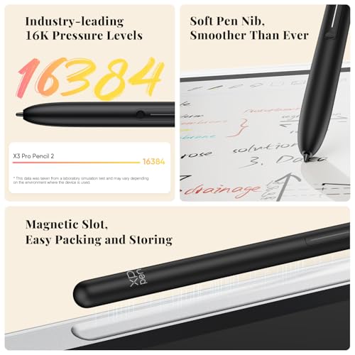 Color Digital Notebook 10.95'' Paper Note Taking Tablet with 16384 Pressure Levels and Magnetic Folio P5818