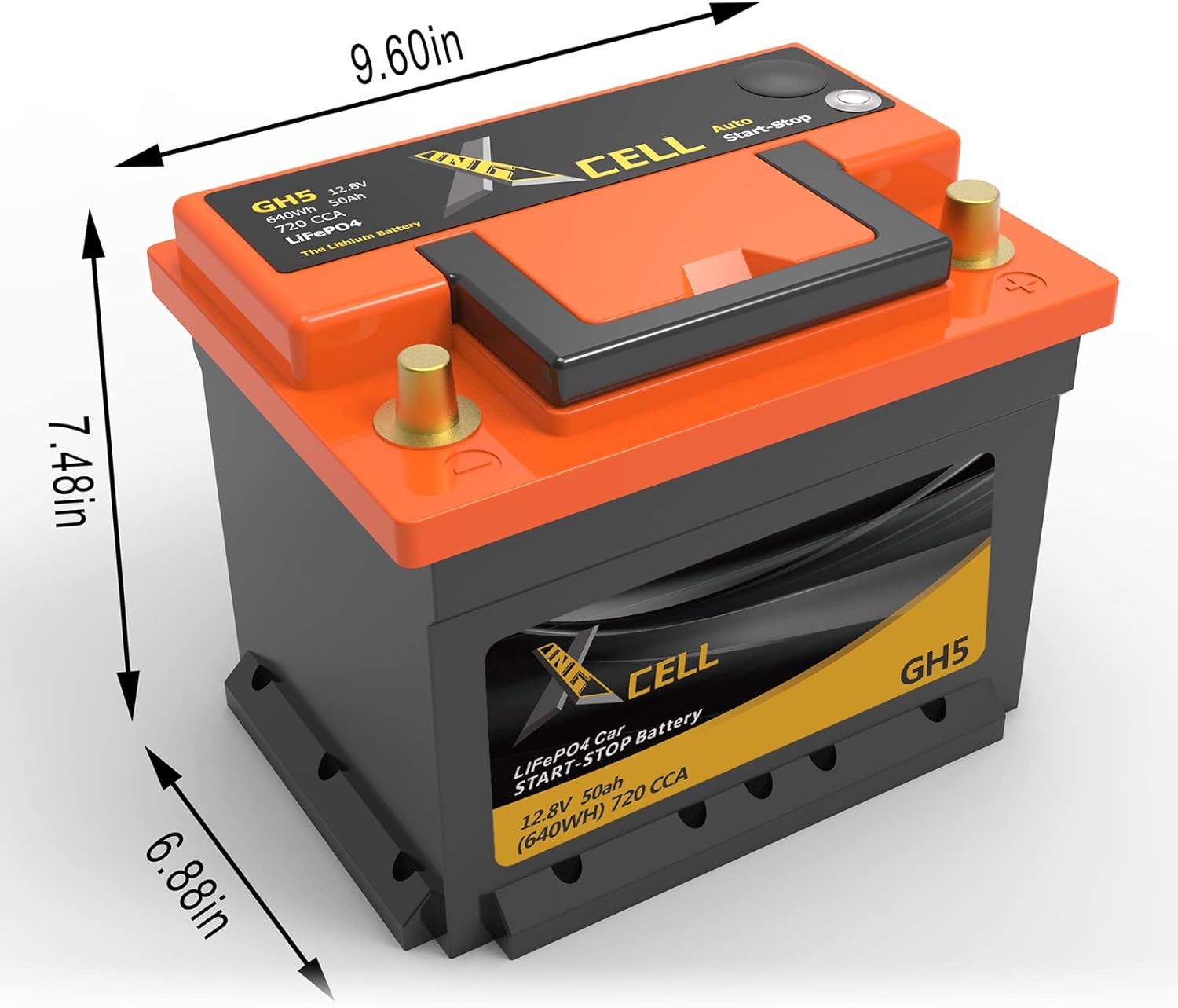12V 60AH 768WH 790CCA Car Start Stop Battery C6684