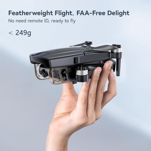 Drone with Camera 4K, Under 249g, 60 Mins Flight, GPS Auto Return, Foldable L67560