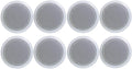 NEW PYLE PDIC81RD 8" 1000W Round Wall And Ceiling Home Speakers 2 PAIR