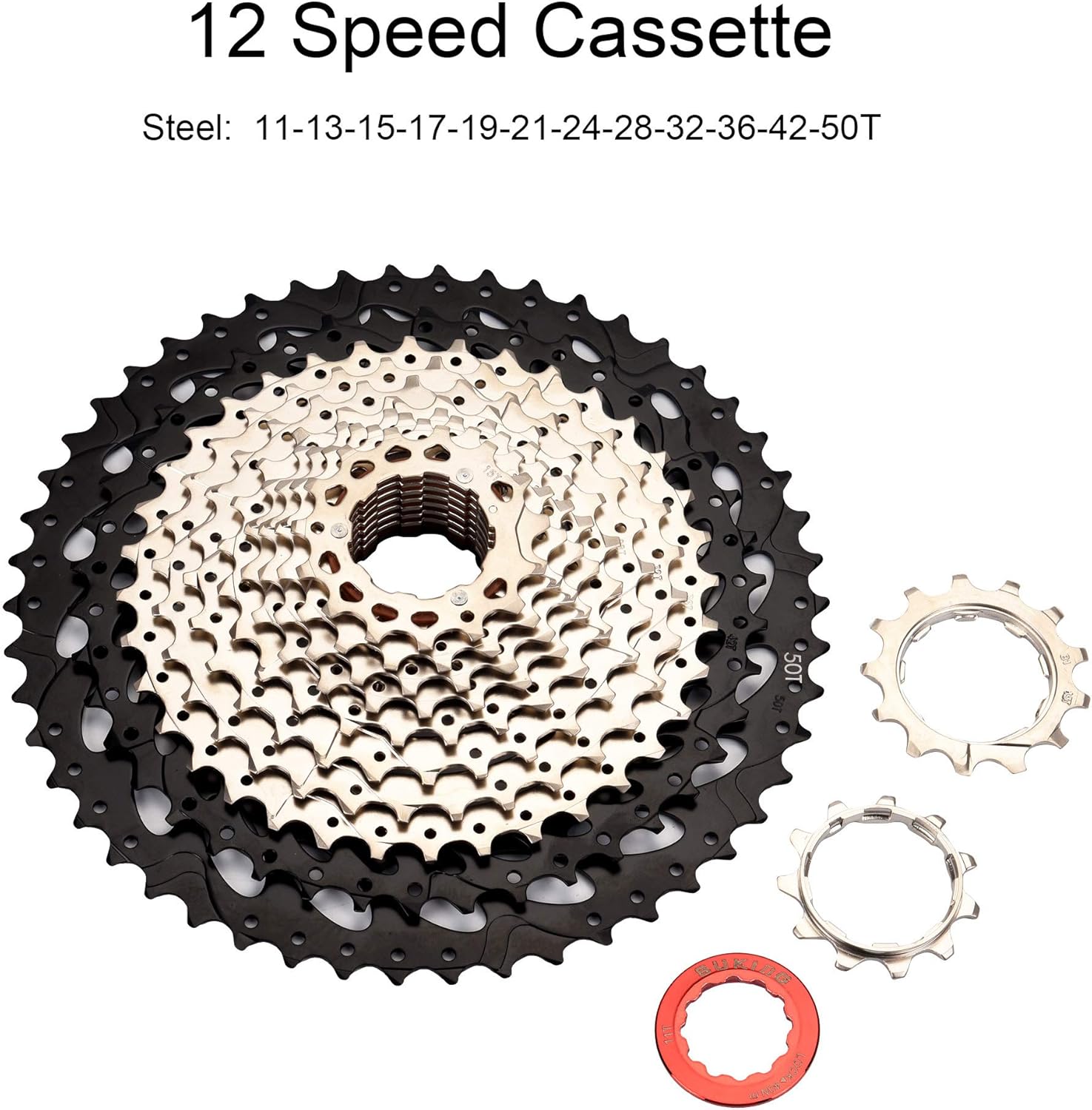 12 Speed Cassette 11-50 for Mountain Bike Road Bicycle MTB BMX G3500