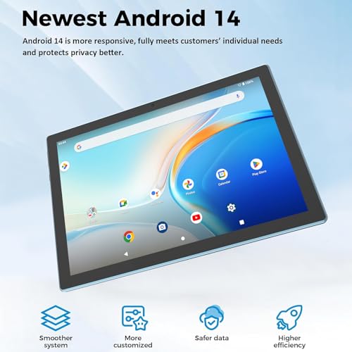 Tablet 10 inch with Keyboard Case, 12GB RAM, 1280x800 IPS HD Touch Screen E354