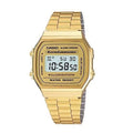 Casio Men's 'Vintage' Digital Illuminator Gold-Tone Stainless Steel Watch A168WG-9