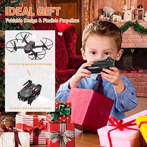 Mini Drone with Camera for Kids, Remote Control Helicopter Toy with 1080P FPV R98537