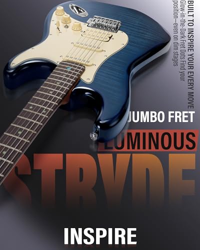 Electric Guitar with Coil-Split, Roasted Maple Neck, HSS Pickups, Beginner Kit with Amp and Bag C21096