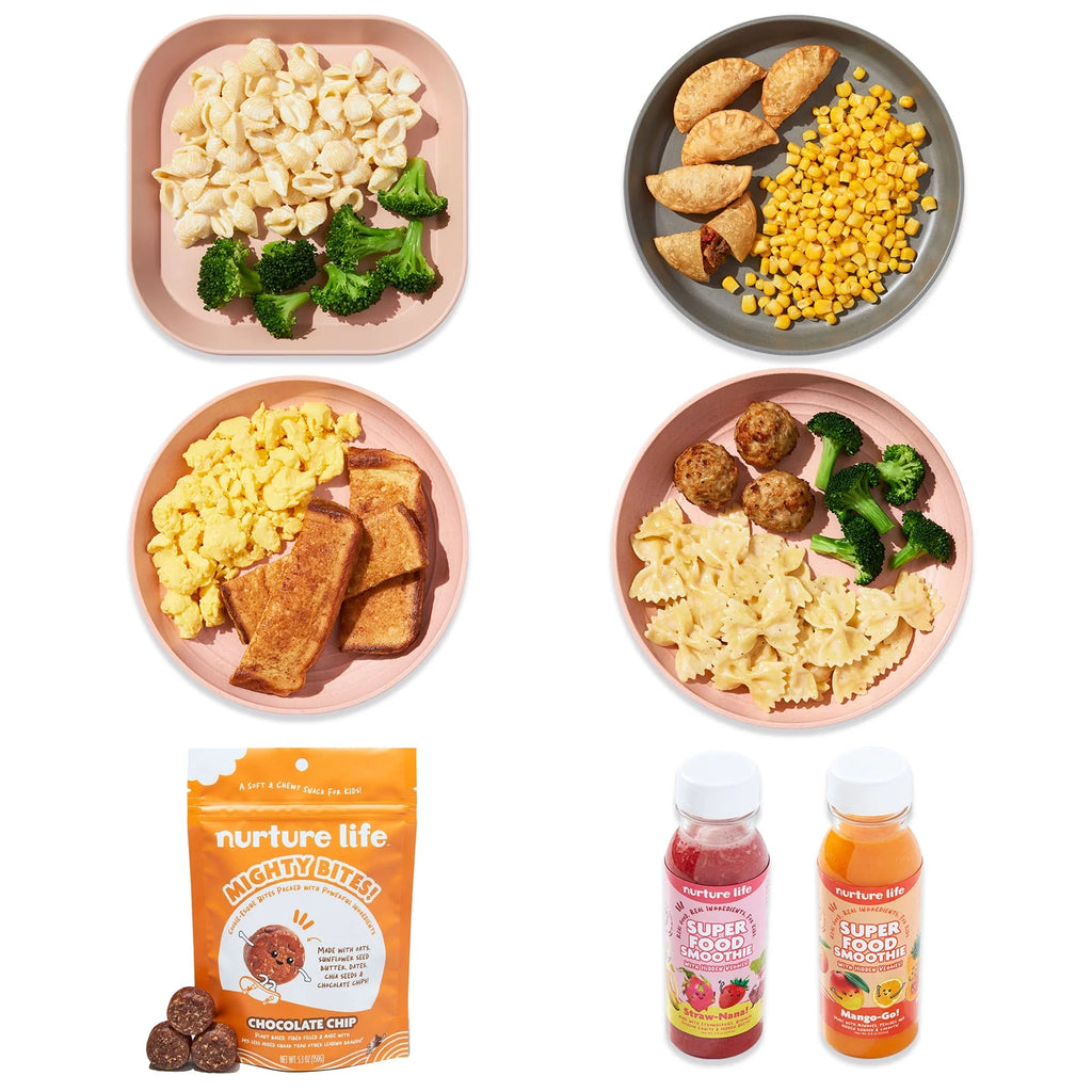 Toddler & Kid Food Sampler: 4 Meals, 2 Smoothies & a Snack K449341