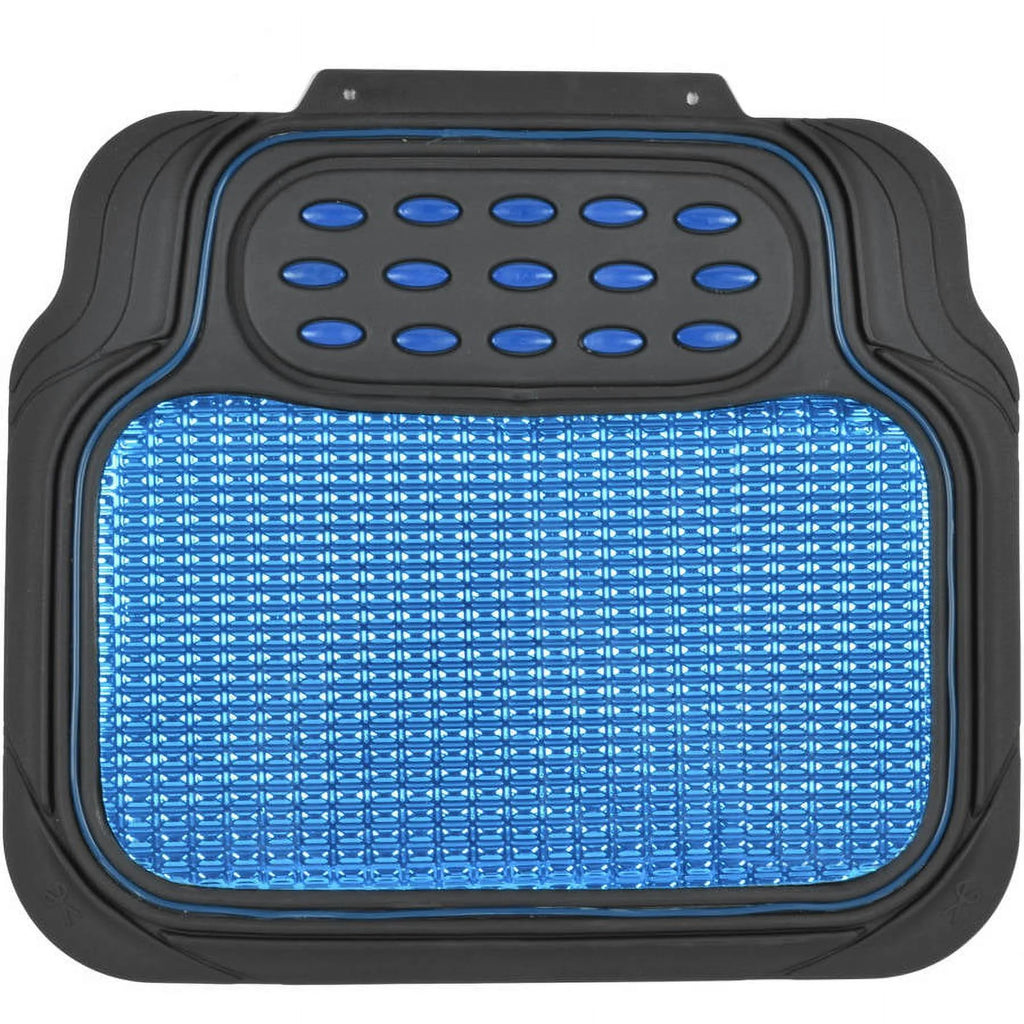 Heavy-Duty Metallic Rubber Car Mats, All-Weather, Trimmable H988865