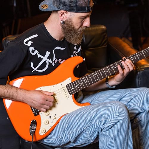 Electric Guitar with Coil-Split, Roasted Maple Neck, HSS Pickups, Beginner Kit with Amp and Bag C21096