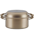 Anolon Advanced Home Hard-Anodized Nonstick Two Step Meal Set (5 Qt. Dutch Oven & 10" Everything Pan Lid, Bronze)