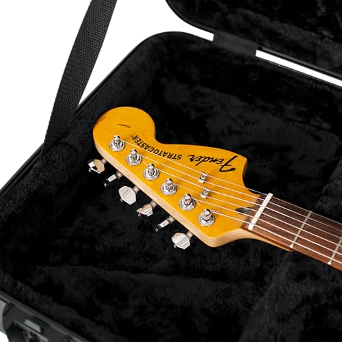 Molded Flight Case for Strat/Tele Style Electric Guitars with TSA Locking Latch U665
