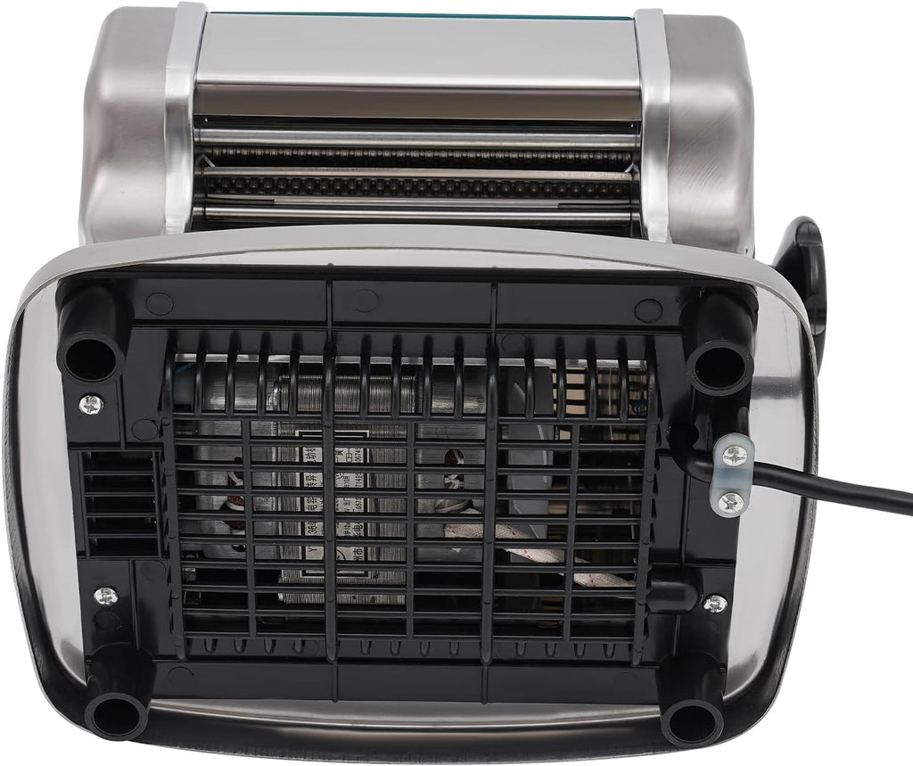 Electric Pasta Maker Machine, Automatic Noodle Machine with 9 Thickness Settings, Stainless Steel Blade, 135W H396311