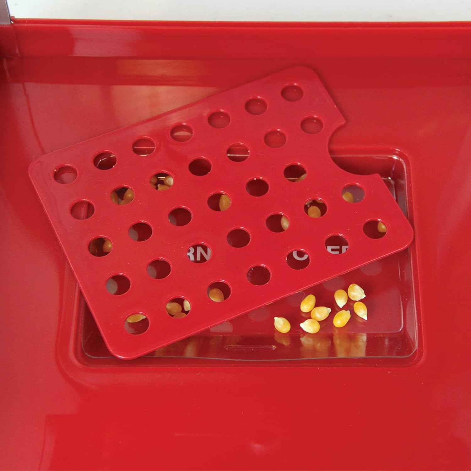Stir Crazy Movie Theater Popcorn Popper with Nonstick Kettle, 4 Qt., Red I2962