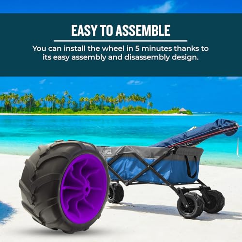 Heavy Duty Solid Tire Wheel for All-Terrain Wagons & Garden Carts A64280